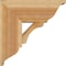Ekena Millwork Legacy Traditional Rough Sawn Bracket w/ Offset Brace, Western Red Cedar, 8"W x 18"D x 18"H BKT0806X18X18LEC01RWR - alternate 2